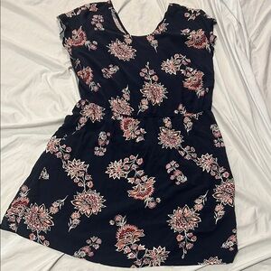 Old Navy Blue Sundress with Flutter Cap Sleeves